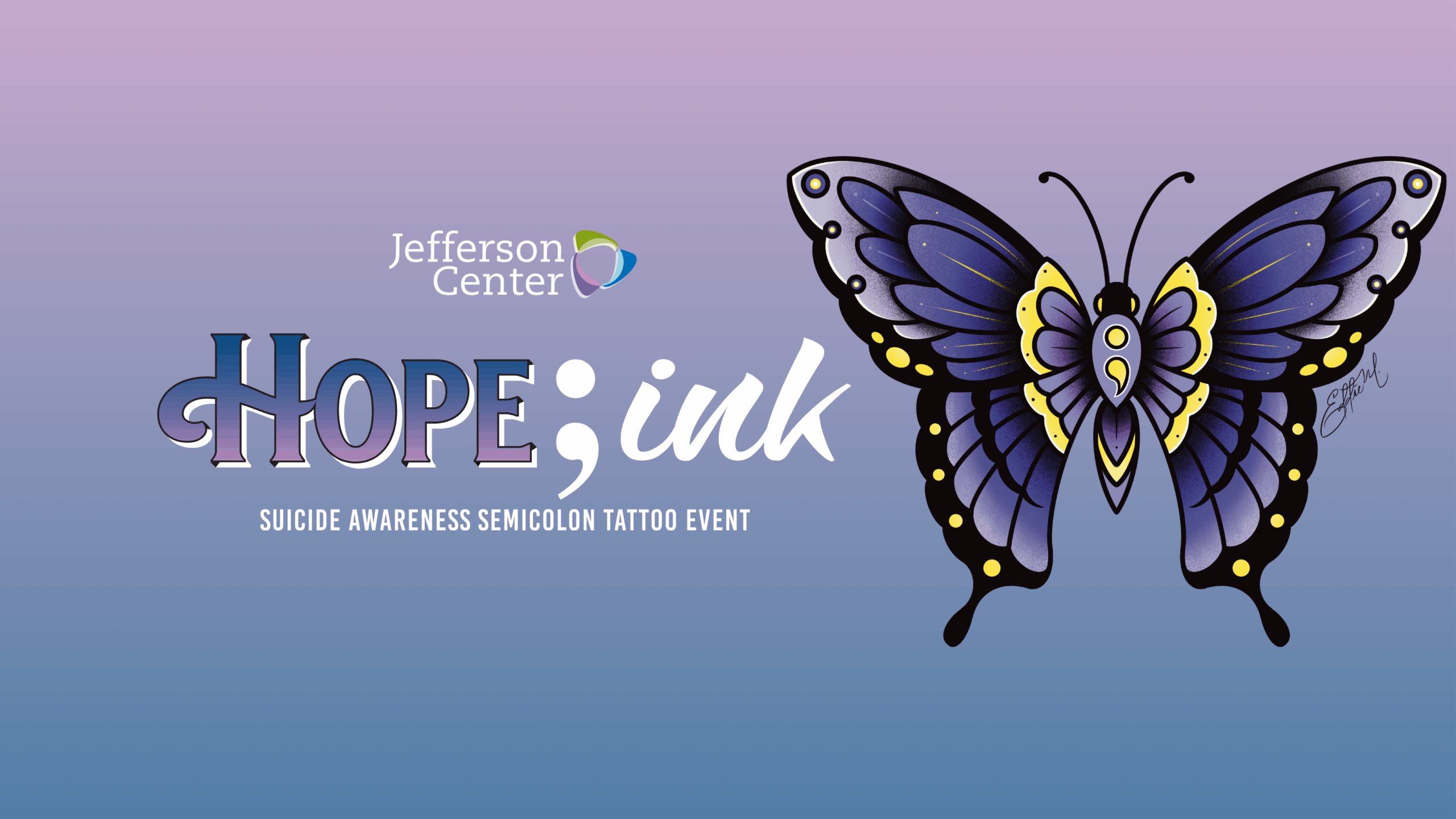 Hope;Ink Semicolon Tattoo Event