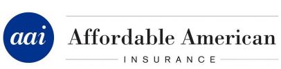 Logo with blue circle and white letters in circle that read aai and text that reads Affordable American Insurance to the right of the circle