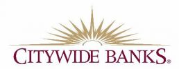 Logo with sunshine expanding over text that reads Citywide Banks